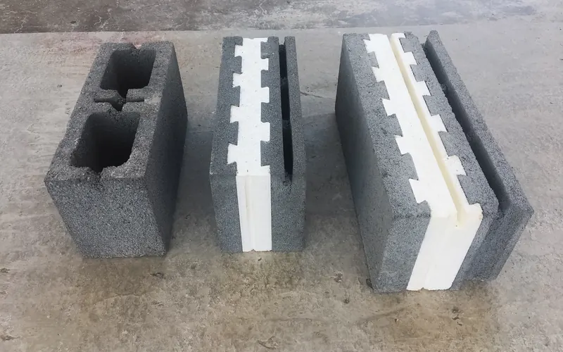 Block tradicional junto a dos blocks Teravlock