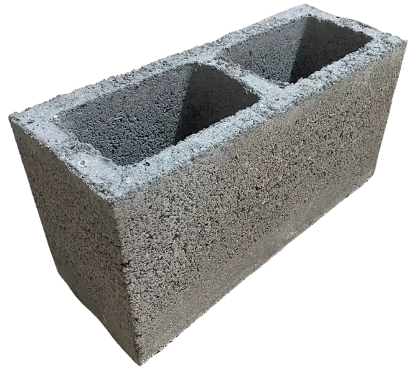Block tradicional de concreto cemento-arena hueco
